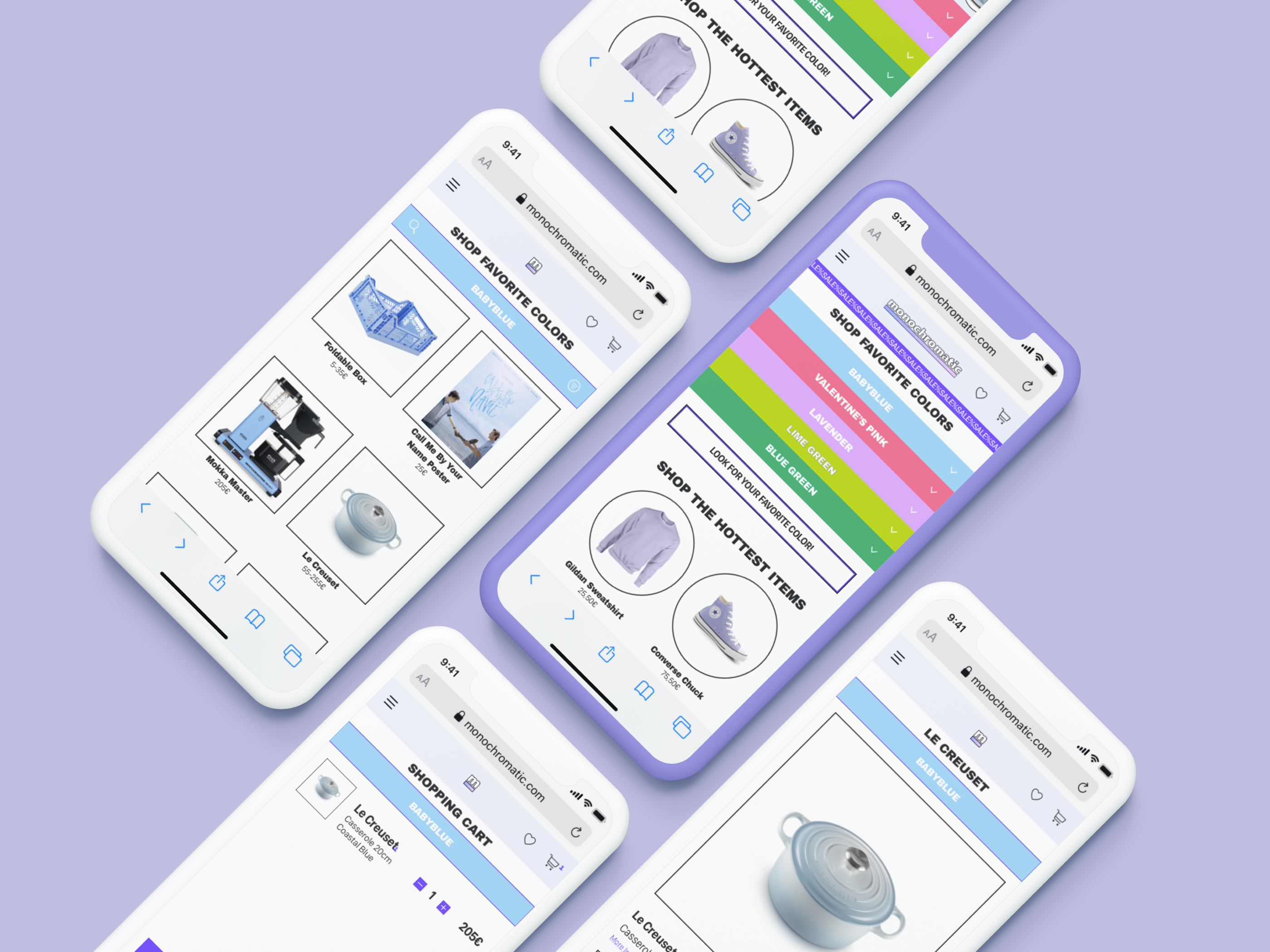 UI- und App-Design mit modernem Interface